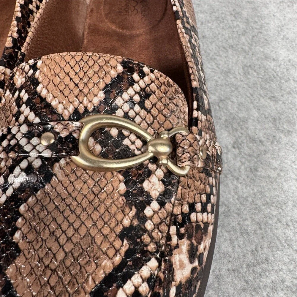 Kim Rogers Blayne Loafers Womens Size 10 Snakeskin - Picture 5 of 11